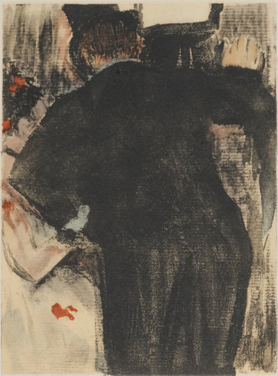 Edgar DEGAS : Le bourgeois de dos, Lithographie