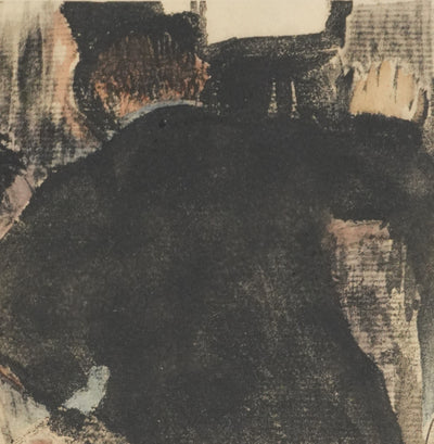 Edgar DEGAS : Le bourgeois de dos, Lithographie