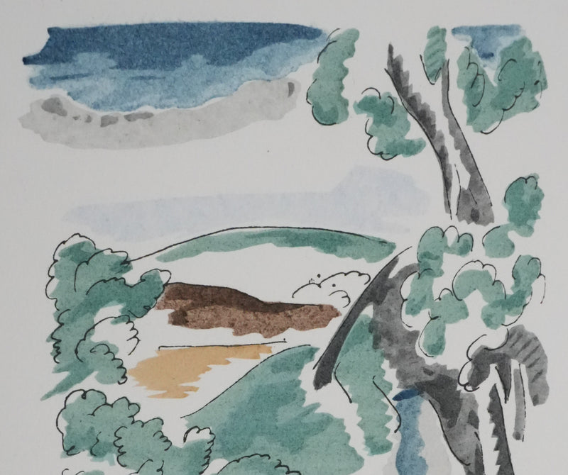 Adolphe FEDER : Le dormeur du val, Lithographie originale signée