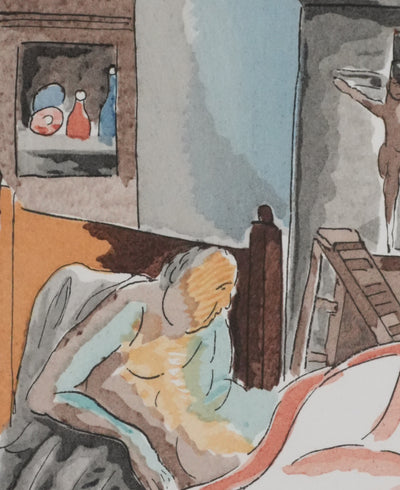 Adolphe FEDER : Le sage, Lithographie originale signée