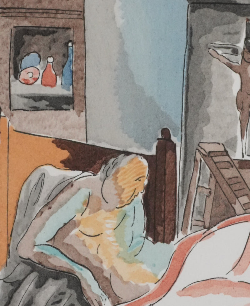 Adolphe FEDER : Le sage, Lithographie originale signée