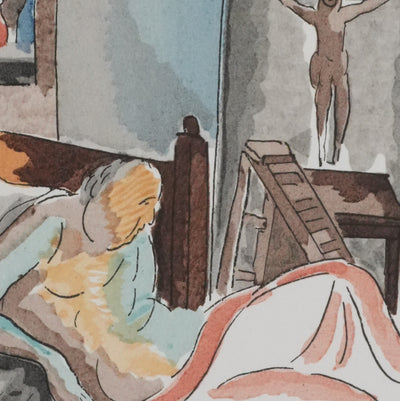 Adolphe FEDER : Le sage, Lithographie originale signée