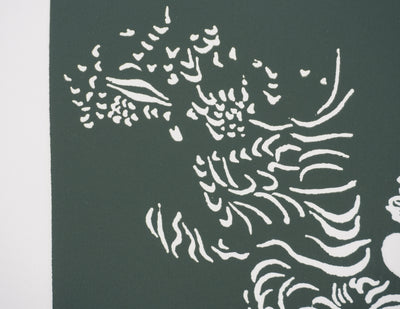Jacques HEROLD : Nature au clair de lune (monochrome), Gravure originale signée