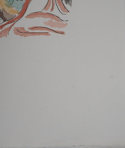 Adolphe FEDER : Le sage, Lithographie originale signée