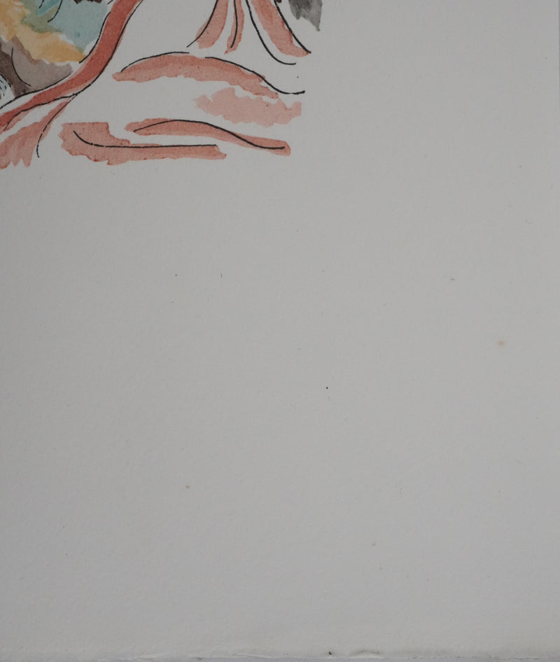 Adolphe FEDER : Le sage, Lithographie originale signée