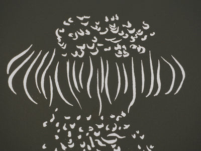 Jacques HEROLD : Composition végétale surréaliste (monochrome), Gravure originale signée