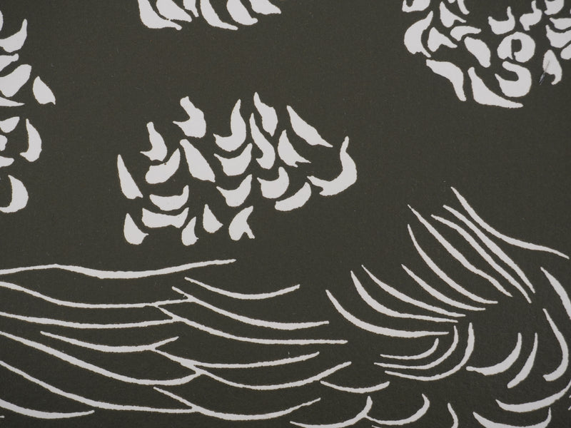 Jacques HEROLD : Composition végétale surréaliste (monochrome), Gravure originale signée