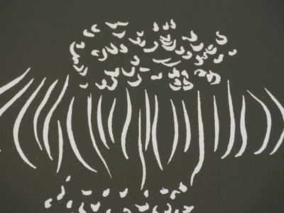 Jacques HEROLD : Composition végétale surréaliste (monochrome), Gravure originale signée