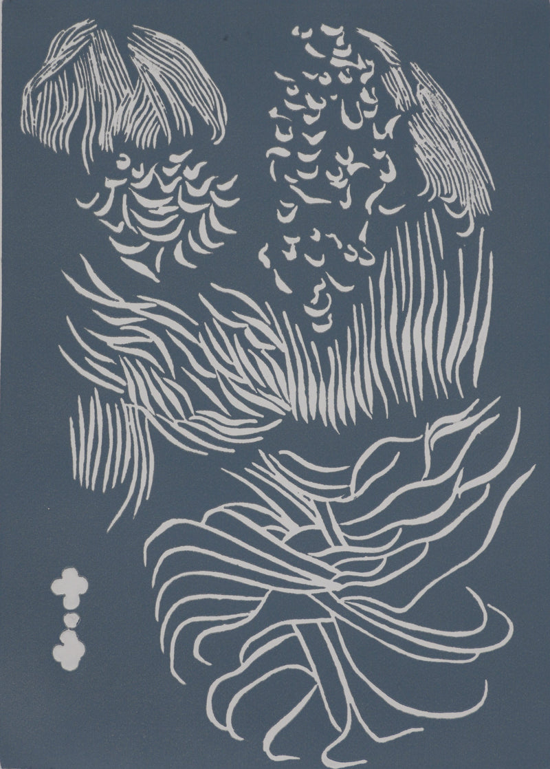 Jacques HEROLD : La transcendance du paon (monochrome), Gravure originale