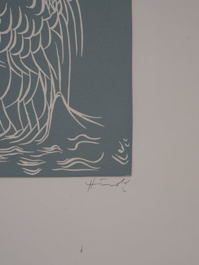 Jacques HEROLD : Mère Nature (monochrome), Gravure originale signée