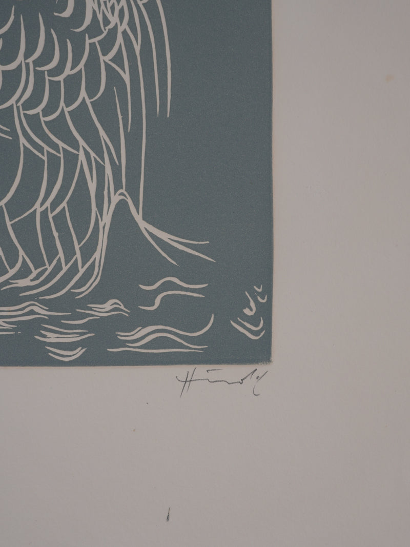 Jacques HEROLD : Mère Nature (monochrome), Gravure originale signée