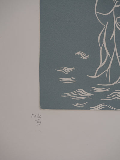 Jacques HEROLD : Mère Nature (monochrome), Gravure originale signée