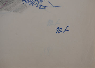Marie LAURENCIN : Moment de paix, Dessin original signé