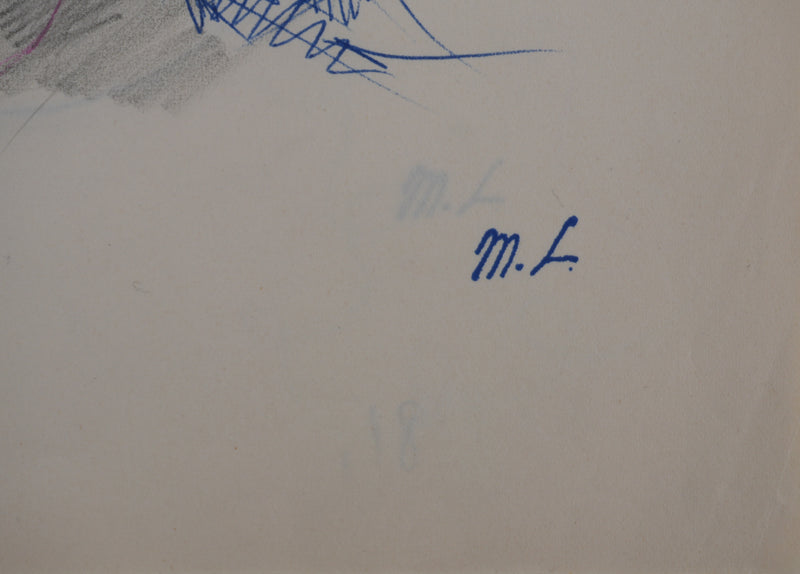 Marie LAURENCIN : Moment de paix, Dessin original signé