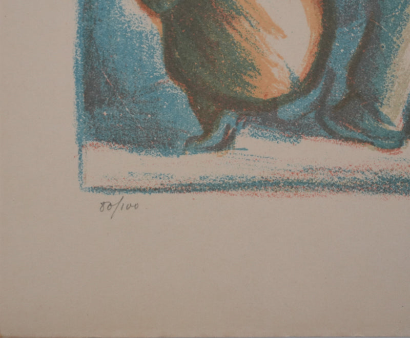 Jan RAMBOUSEK : Les nouvelles du jour, Lithographie originale signée