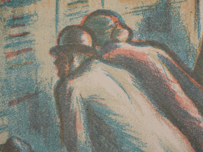 Jan RAMBOUSEK : Les nouvelles du jour, Lithographie originale signée