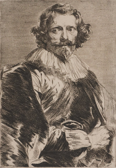 Antoine van DICK : Portrait du graveur Vosterman, Gravure