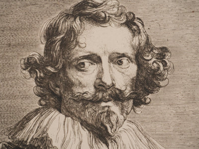 Antoine van DICK : Portrait du graveur Vosterman, Gravure