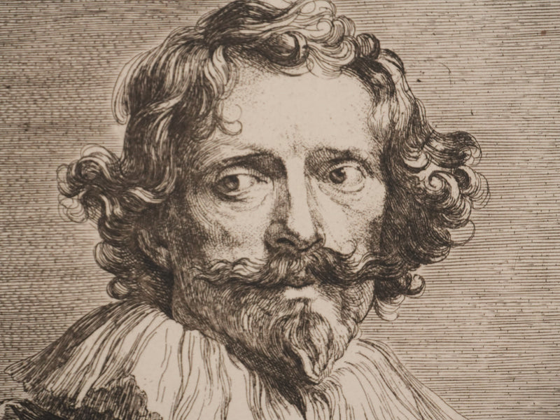 Antoine van DICK : Portrait du graveur Vosterman, Gravure