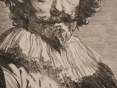 Antoine van DICK : Portrait du graveur Vosterman, Gravure