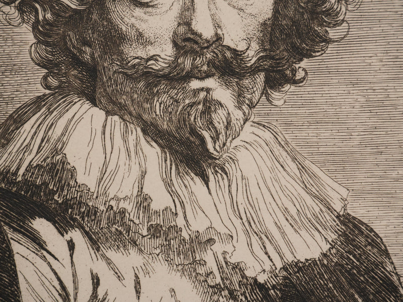 Antoine van DICK : Portrait du graveur Vosterman, Gravure