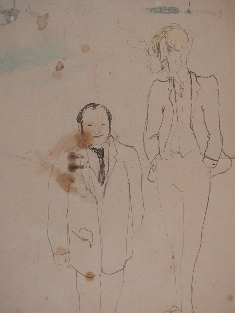 Georges MANZANA-PISSARRO : Les génies, Dessin original signé