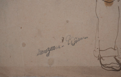 Georges MANZANA-PISSARRO : Les génies, Dessin original signé