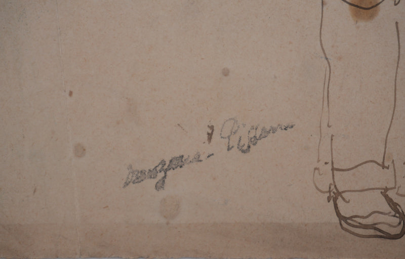 Georges MANZANA-PISSARRO : Les génies, Dessin original signé