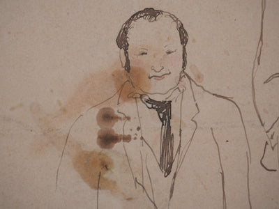 Georges MANZANA-PISSARRO : Les génies, Dessin original signé