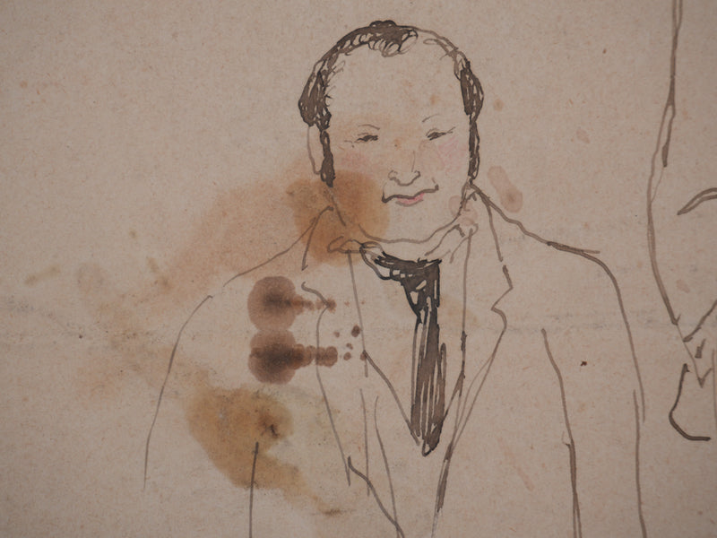 Georges MANZANA-PISSARRO : Les génies, Dessin original signé