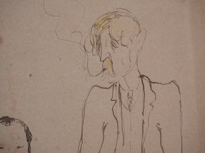 Georges MANZANA-PISSARRO : Les génies, Dessin original signé