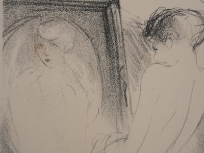 Marcel VERTES : Muse au drap, Lithographie originale signée