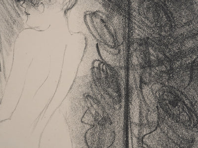 Marcel VERTES : Muse au drap, Lithographie originale signée