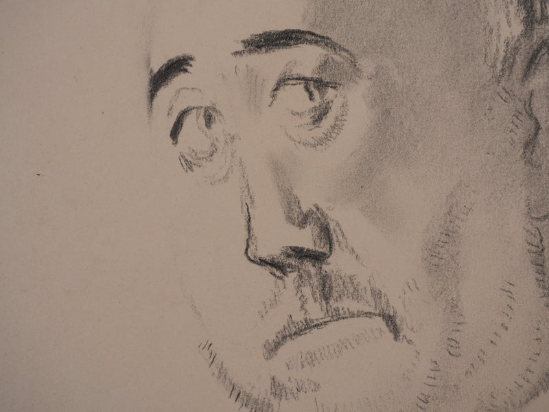 Georges MANZANA-PISSARRO : Portrait de Paul Poiret, Dessin original signé