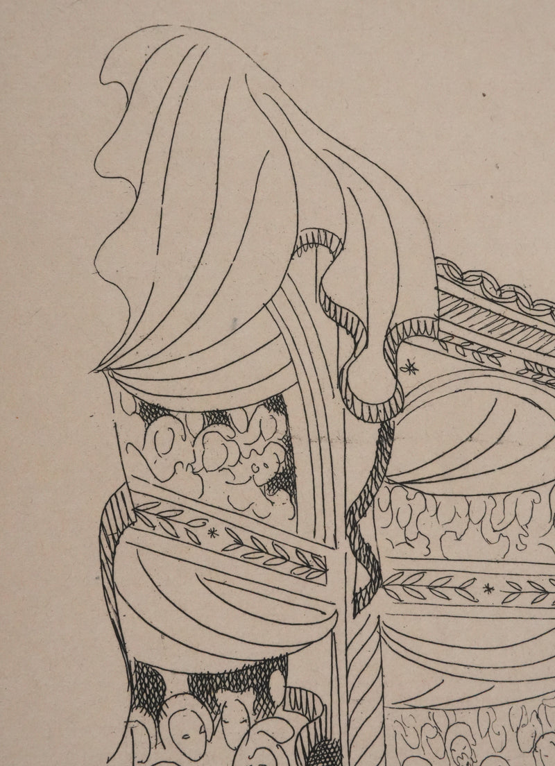 Louis TOUCHAGUES : La corrida, Gravure originale