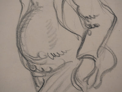 Georges MANZANA-PISSARRO : L'homme au chapeau, Nicolas, Dessin original signé