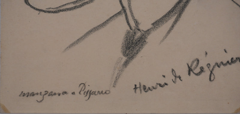 Georges MANZANA-PISSARRO : Henri de Régnier, Dessin original signé