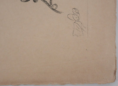 Louis TOUCHAGUES : La parade des carrosses, Gravure originale