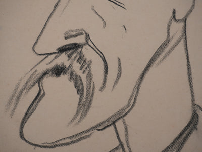 Georges MANZANA-PISSARRO : Henri de Régnier, Dessin original signé