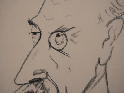 Georges MANZANA-PISSARRO : Henri de Régnier, Dessin original signé