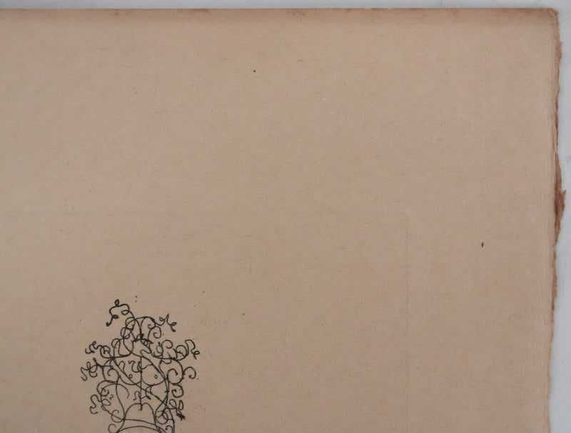 Louis TOUCHAGUES : Discussion intime, Gravure originale