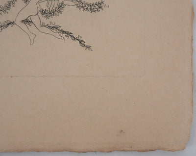 Louis TOUCHAGUES : Le carrosse musical, Gravure originale