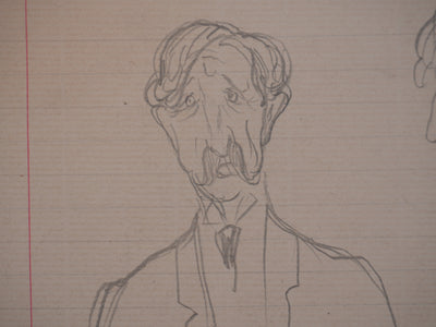 Georges MANZANA-PISSARRO : Etude pour un portrait, Dessin original signé