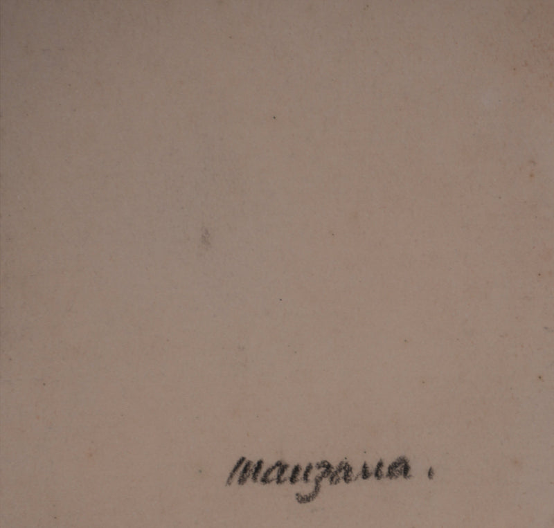 Georges MANZANA-PISSARRO : Bécassine, Portrait féminin, Dessin original signé