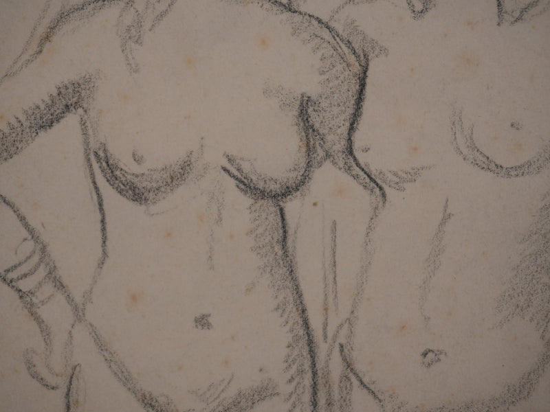 Georges MANZANA-PISSARRO : Femmes habillées à la turque, Dessin original signé