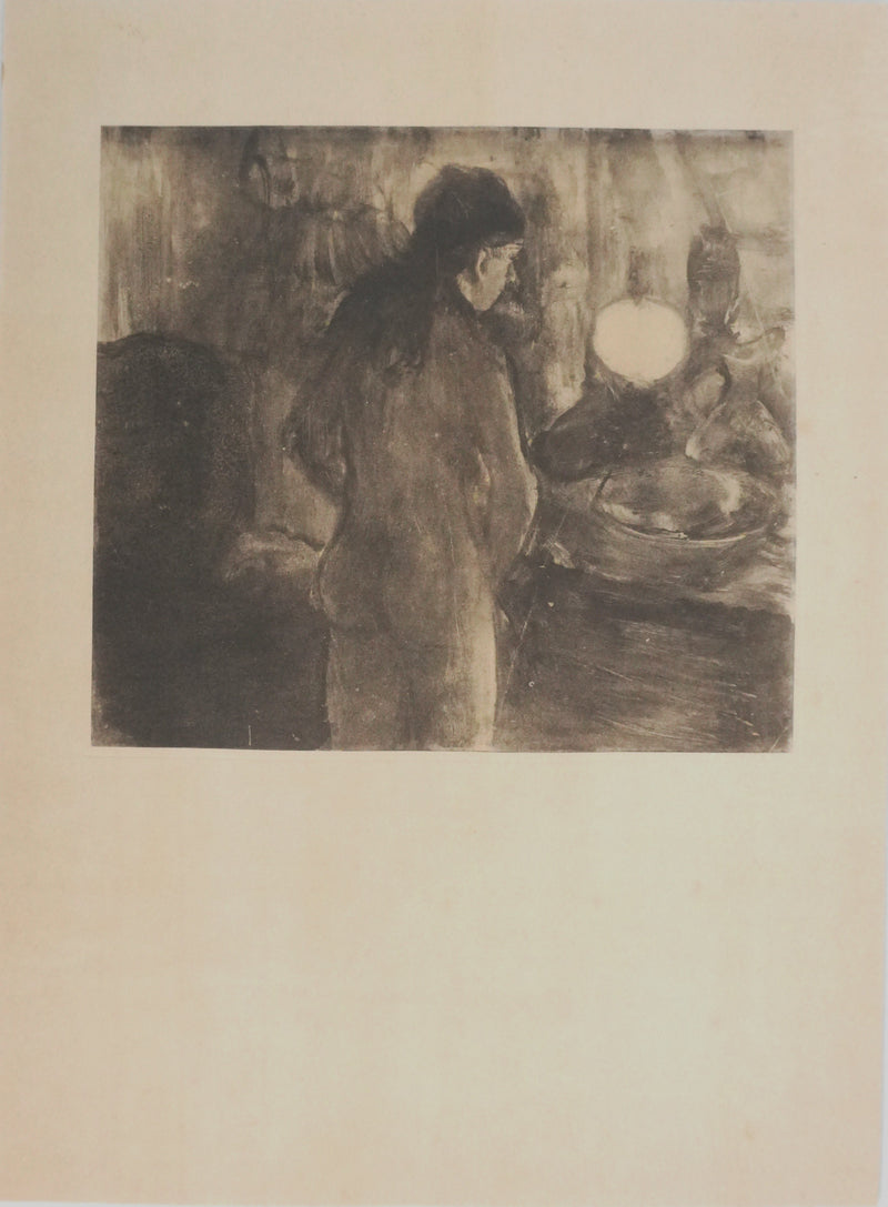 Edgar DEGAS : La toilette, Lithographie