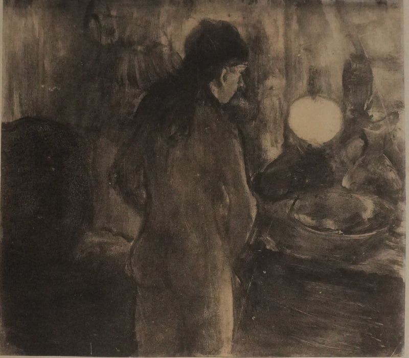 Edgar DEGAS : La toilette, Lithographie