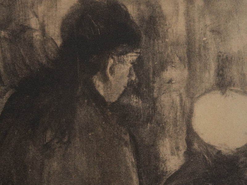 Edgar DEGAS : La toilette, Lithographie
