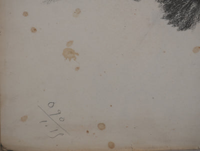 Georges MANZANA-PISSARRO : Etude d'une chèvre, Dessin original
