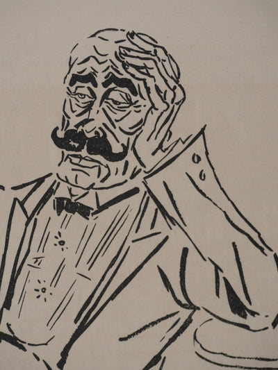Frans MASEREEL : L'ennuie, Gravure originale signée